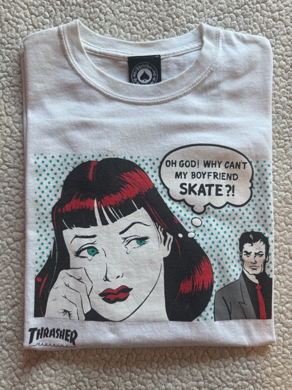 Thrasher Graphic Skater T-Shirt White Size M